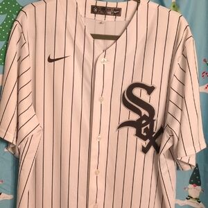 Nike Black and White Pinstripe Men's Jersey